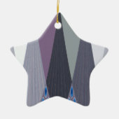 Prachtige verbazingwekkende Chevron Design Art Pri Keramisch Ornament (Voorkant)