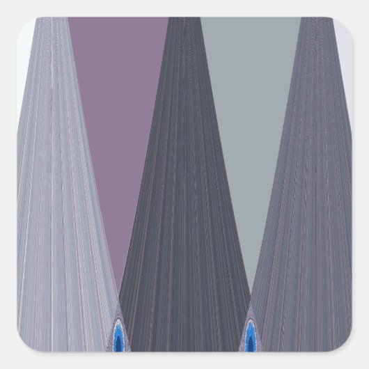 Prachtige verbazingwekkende Chevron Design Art Pri Vierkante Sticker (Voorkant)