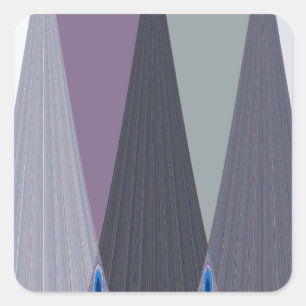Prachtige verbazingwekkende Chevron Design Art Pri Vierkante Sticker