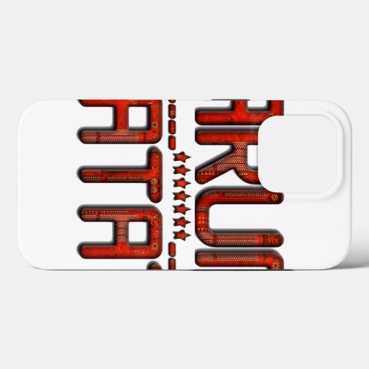 Prachtige verbazingwekkende in reliëf gemaakte rod Case-Mate iPhone case (Achterkant (horizontaal))