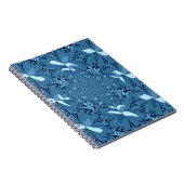 Prachtige verbazingwekkende iriserende blauwe cale notitieboek (Rechterzijde)
