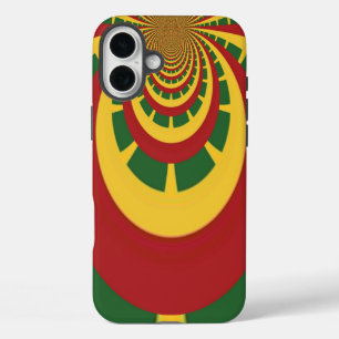 Prachtige Verbazingwekkende Rasta Kleuren Art Prin iPhone 16 Plus Hoesje