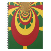 Prachtige Verbazingwekkende Rasta Kleuren Art Prin Notitieboek (Voorkant)