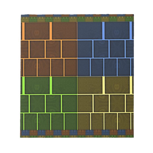 Prachtige verbazingwekkende regenboogkleur geometr notitieblok (Voorkant)