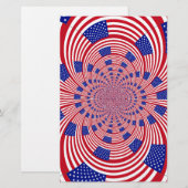 Prachtige Verbazingwekkende Vlag van de Verenigde  Briefpapier (Voorkant / Achterkant)