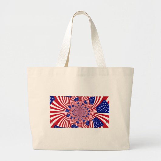 Prachtige Verbazingwekkende Vlag van de Verenigde Grote Tote Bag (Voorkant)