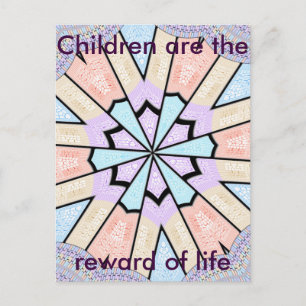 Prachtige verbazingwekkende zachte pastel geometri briefkaart