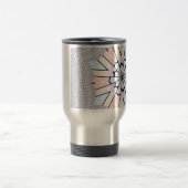 Prachtige verbazingwekkende zachte pastel geometri reisbeker (Center)