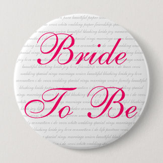 prachtige verbluffende bride vreugde liefdesverbin ronde button 4,0 cm
