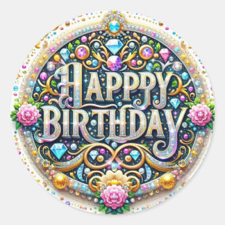 Prachtige verjaardag sticker