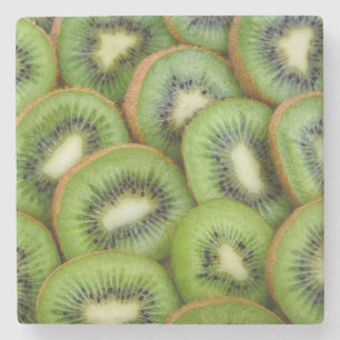 Prachtige, verse KiWi gereed voor Eat Stenen Onderzetter