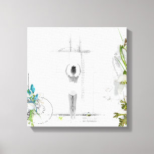 Prachtige Victoriaans ballet Elegant Wall Art Canvas Afdruk