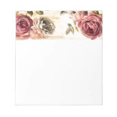 Prachtige Victoriaans Floral Painting Notitieblok (Voorkant)