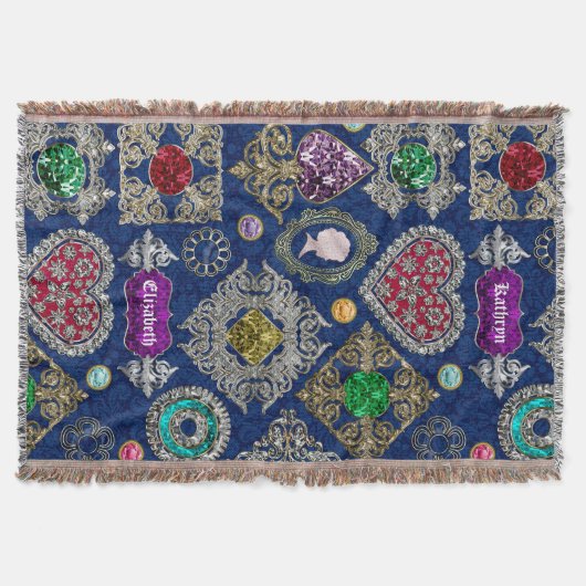 Prachtige Victoriaans juwelen Brooch Gemstone Coll Deken (Voorkant)