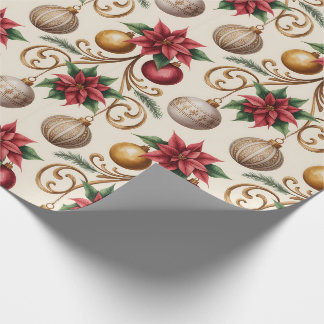 Prachtige Victoriaans kerstversieringen Cadeaupapier