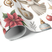 Prachtige Victoriaans kerstversieringen Cadeaupapier (Rol Hoek)