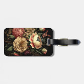 Prachtige vintage bloemstuk bagagelabel (Achterkant horizontaal)