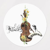 Prachtige viool labels (Design 2)