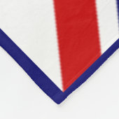 Prachtige Vlag op de unienaansluiting Blue Framed Fleece Deken (Hoek)
