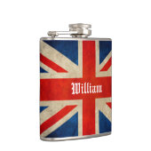 Prachtige  Vlag van de Vlag van het VK - Douanenaa Heupfles (Rechts)