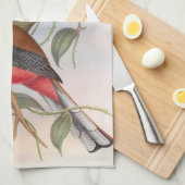 Prachtige  vogelillustratie Keukenhanddoek (Quarter Fold)