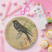 Prachtige  vogelpest papieren bordje (Feest)