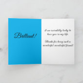 Prachtige vriend: Dank je wel Kaart (Binnen)