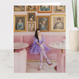 prachtige vrouwen met schilderijen gevouwen wenska kaart