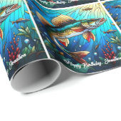 Prachtige Walleye Pike in Lake Cadeaupapier (Rol Hoek)