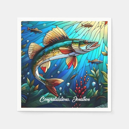 Prachtige Walleye Pike in Lake Servet (Voorkant)