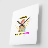 Prachtige wandklok vierkante klok (Hoek)