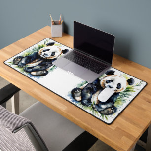 Prachtige Waterverf Panda Beer Bureaumat