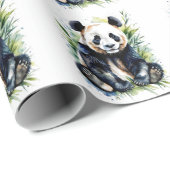 Prachtige Waterverf Panda Beer Cadeaupapier (Rol Hoek)