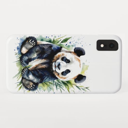 Prachtige Waterverf Panda Beer Case-Mate iPhone Case (Achterkant (horizontaal))