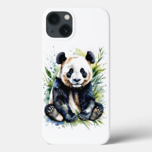 Prachtige Waterverf Panda Beer iPhone 13 Hoesje