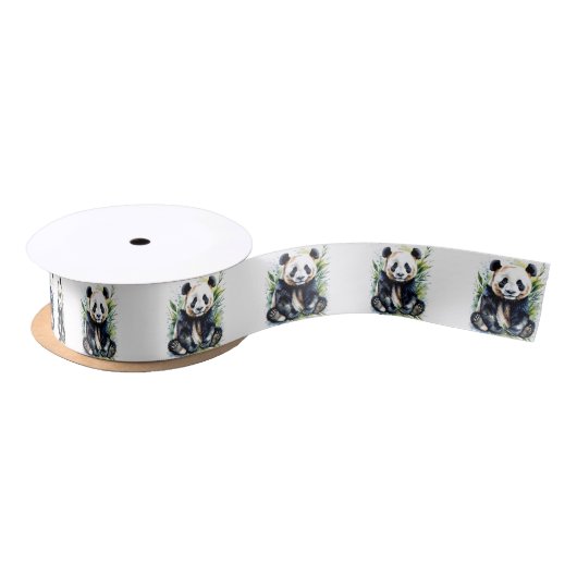 Prachtige Waterverf Panda Beer Lint (Spoel)