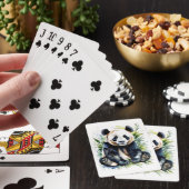 Prachtige Waterverf Panda Beer Pokerkaarten (Insitu)