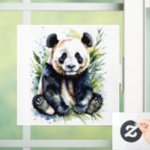 Prachtige Waterverf Panda Beer Raamsticker (Huis)
