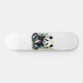 Prachtige Waterverf Panda Beer Skateboard (Horizontaal)