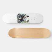 Prachtige Waterverf Panda Beer Skateboard (Horizontaal)