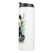 Prachtige Waterverf Panda Beer Thermosbeker (Geroteerd rechts)