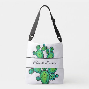 Prachtige Waterverf Prickly Cactus Crossbody Tas