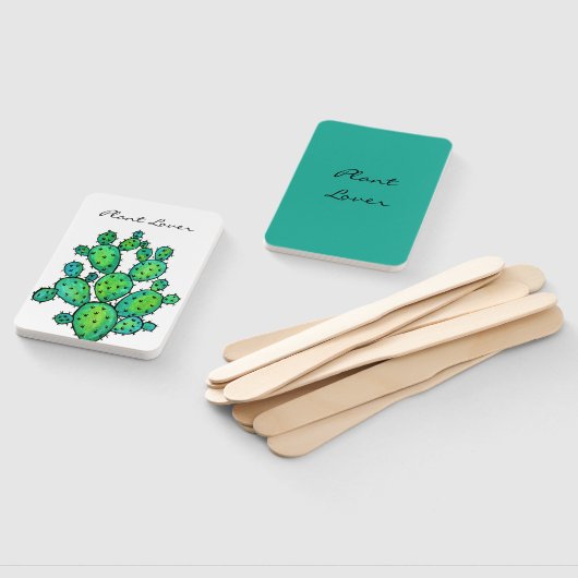 Prachtige Waterverf Prickly Cactus Handwaaier (Niet-gemonteerd)