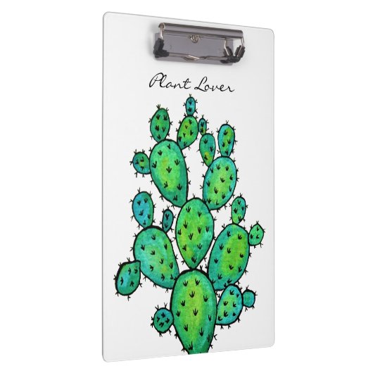 Prachtige Waterverf Prickly Cactus Klembord (Rechts)