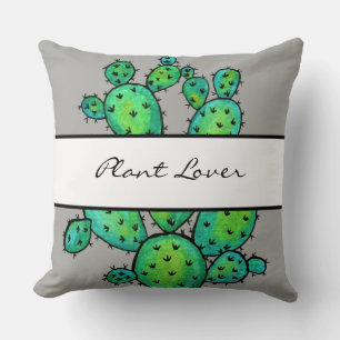 Prachtige Waterverf Prickly Cactus Kussen