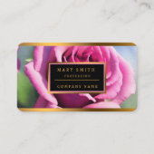 Prachtige Waterverf Roze Roze Modern Collectie Visitekaartje (Voorkant)