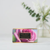 Prachtige Waterverf Roze Roze Modern Collectie Visitekaartje (Staand voorkant)