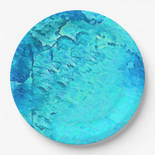 Prachtige Waterverf Tropische Ocean Theme Design Papieren Bordje