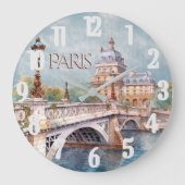 Prachtige Waterverf van Parijs Grote Klok (Voorkant)
