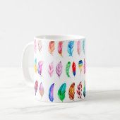 Prachtige Waterverf Veer Collectie Koffiemok (Voorkant links)
